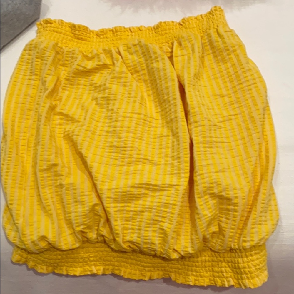 ribbed anthropologie tube top